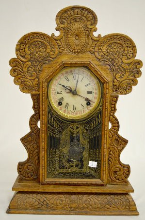 Ingraham "Gila" Oak Calendar Kitchen Clock — Antique Clocks Price Guide