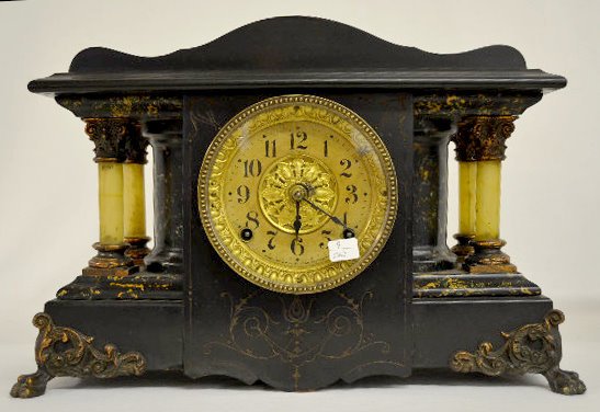 Seth Thomas "Shasta" 4 Post Mantel Clock — Antique Clocks Price Guide