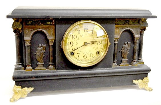 Sessions "Mozart" Black Mantel Clock — Antique Clocks Price Guide