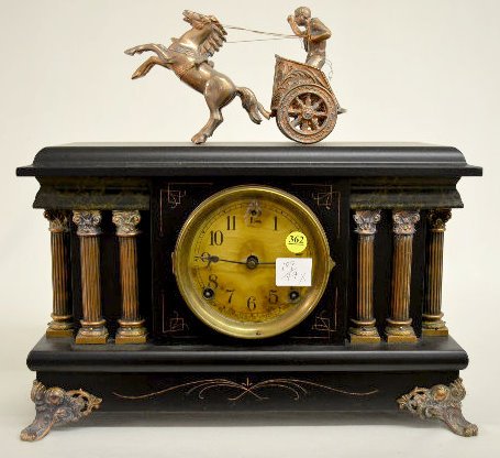 Sessions Enameled "Allwin" Mantel Clock — Antique Clocks Price Guide