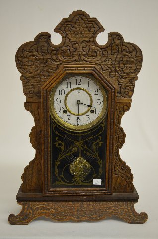 Waterbury "Forum" Oak Kitchen Clock — Antique Clocks Price Guide