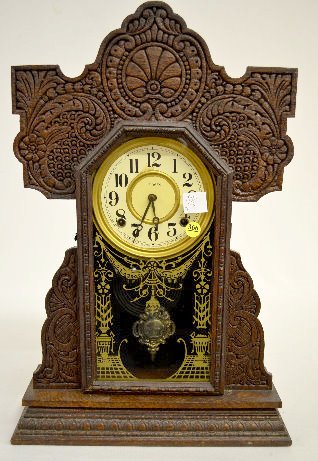 Ingraham Pressed Oak Kitchen Clock — Antique Clocks Price Guide