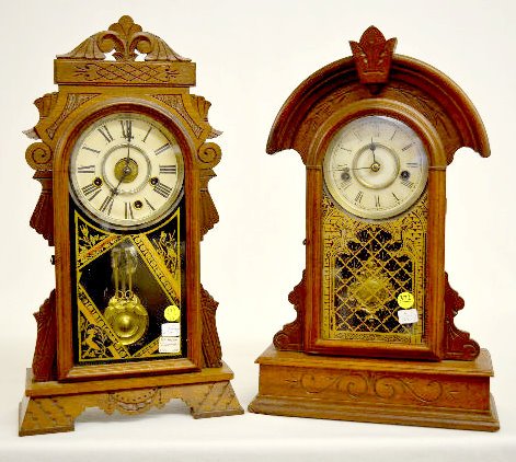 2 Antique Kitchen Clocks: New Haven &amp; Waterbury — Antique Clocks Price Guide