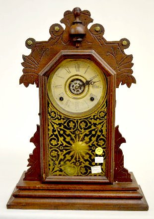Ingraham "Onyx" Black Walnut Kitchen Clock — Antique Clocks Price Guide