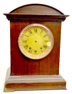 English or German 8 Bell Mahogany Bracket Clock — Antique Clocks Price Guide