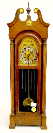 Mini Electric Grandfather Clock, C. J. Hug Co. — Antique Clocks Price Guide
