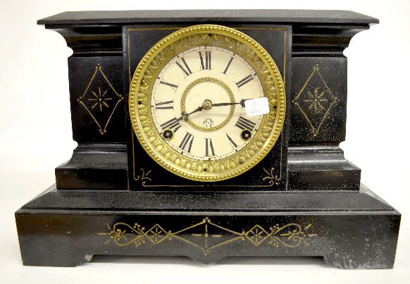 Ansonia "Palermo" Iron Case Mantel Clock — Antique Clocks Price Guide