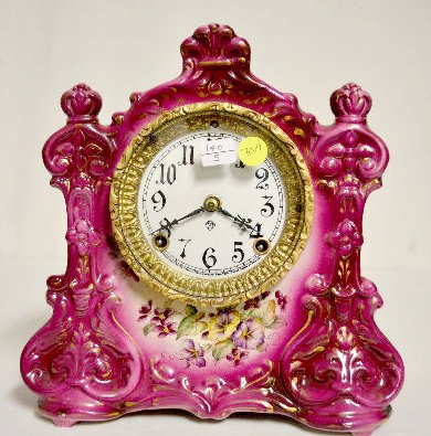 Ansonia "Warlock" China Case Clock — Antique Clocks Price Guide