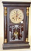 Gilbert Pillar Calendar Mantel Clock