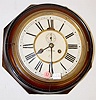 Ansonia Rosewood Octagon Lever Clock