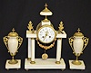 Vincenti 1855 3 Piece Clock Garniture Set