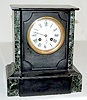 French Slate and Marble Mantel Clock