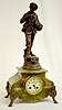 A.D. Mougin "Chemin ce l'Ecole" Boy Statue Clock