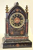 Ornate French Slate and Marble Mantel Clock, 1880