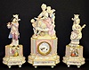 Vincenti Garniture Clock Set, People & Cherubs
