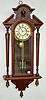 American Walnut Hanging Wall Regulator Clock