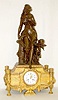Marti Figural Mantel Clock - Lady and Cherub