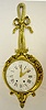 Vincenti 1855 Bronze Hanging Cartel Clock