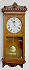 Self Winding P.R.R. Oak Hanging Clock