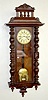 Ornate Carved 2 Weight Wall Clock
