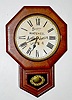 Ansonia Advertising Short Drop School Clock