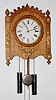Oak Waterbury "Study" 2 Weight Wall Clock