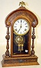 George W. Jones "Minix" Walnut Parlor Clock
