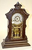 Antique Gilbert Walnut Kitchen Clock