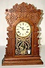 Waterbury Pressed Oak Kitchen Clock