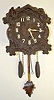 German Pressed 1 Day Wall Clock