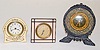 3 Art Deco Miniature Clocks, Lux & Sirocco
