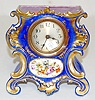 Floral & Gold Decorated Old Paris Style Clock