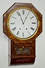 English Wall Clock W/ Wooden Plate Movement