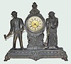 Ansonia Double Statue Clock, "Croquet"