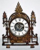 EN Welch "La Reine" Metal Novelty Clock