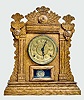 Oak E.N. Welch "Martini" Cabinet Clock