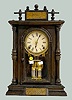 Ansonia Walnut "Louis XIV" Shelf Clock