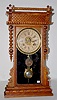 Gilbert Oak "Oriental" Calendar Shelf Clock
