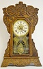 Ansonia Oak "Camden Line" Kitchen Clock