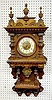 German Carved Free Swinger Wall Clock