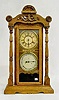 New Haven Oak "Monarch" Calendar Clock