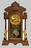 Kroeber Walnut "Headlight" Parlor Clock