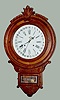 Gilbert "Circle Drop" Calendar Clock, Walnut