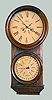 Welch Carter Rosewood Calendar Clock, Circa 1860