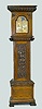 Seth Thomas Carved 5 Bell Tall Case Clock