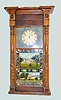Asa Munger Carved Column Shelf Clock