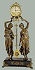 Ansonia "Fisher and Falconer" Swinging Clock