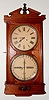 Ithaca Hanging No. 2 Bank Calendar Clock