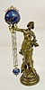 Ansonia "Arcadia" Ball Swing Clock, Lady