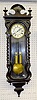 Ebonized 2 Wt. Serpentine Vienna Regulator Clock